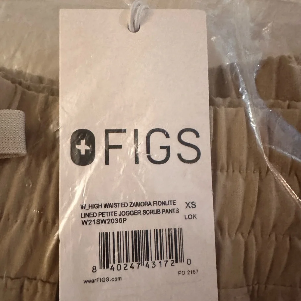 Figs Light Oak FIONLITE Small Slim Catarina & XS Petite Hi Waisted Joggers. - Picture 6 of 8
